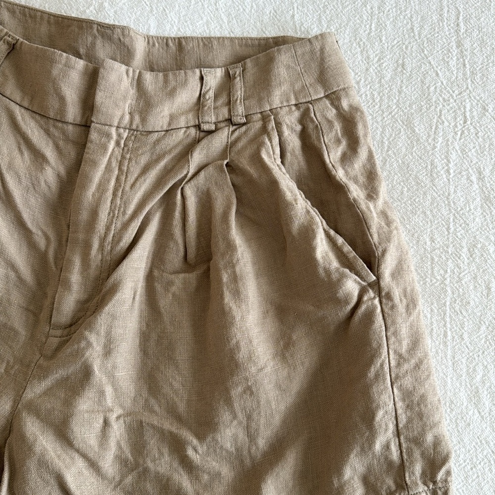 NWOT Free People Chelsea Linen Shorts - Picture 8 of 11